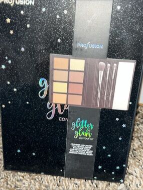 Profusion Cosmetics Contour & Highlight Palette — Brown, Cream, Tan Shades